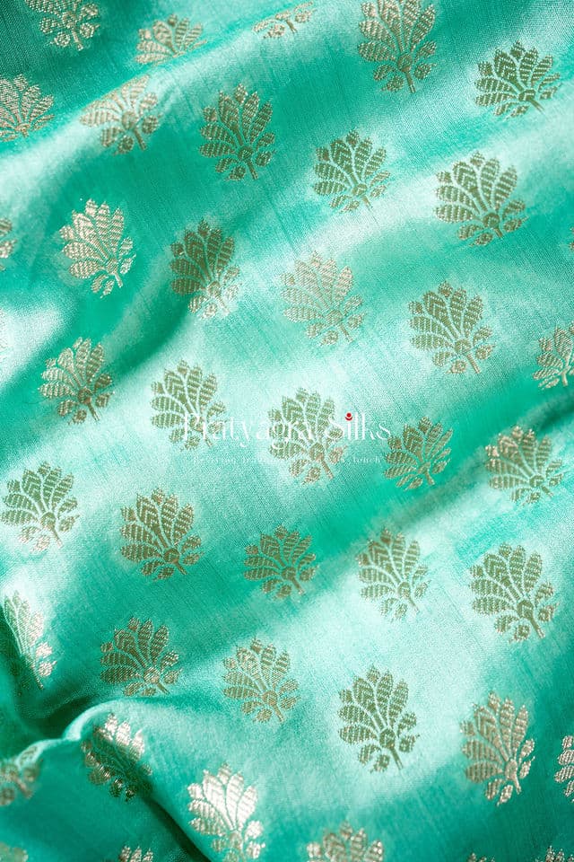 Radiant Aquamarine Organza Silk - Image 3