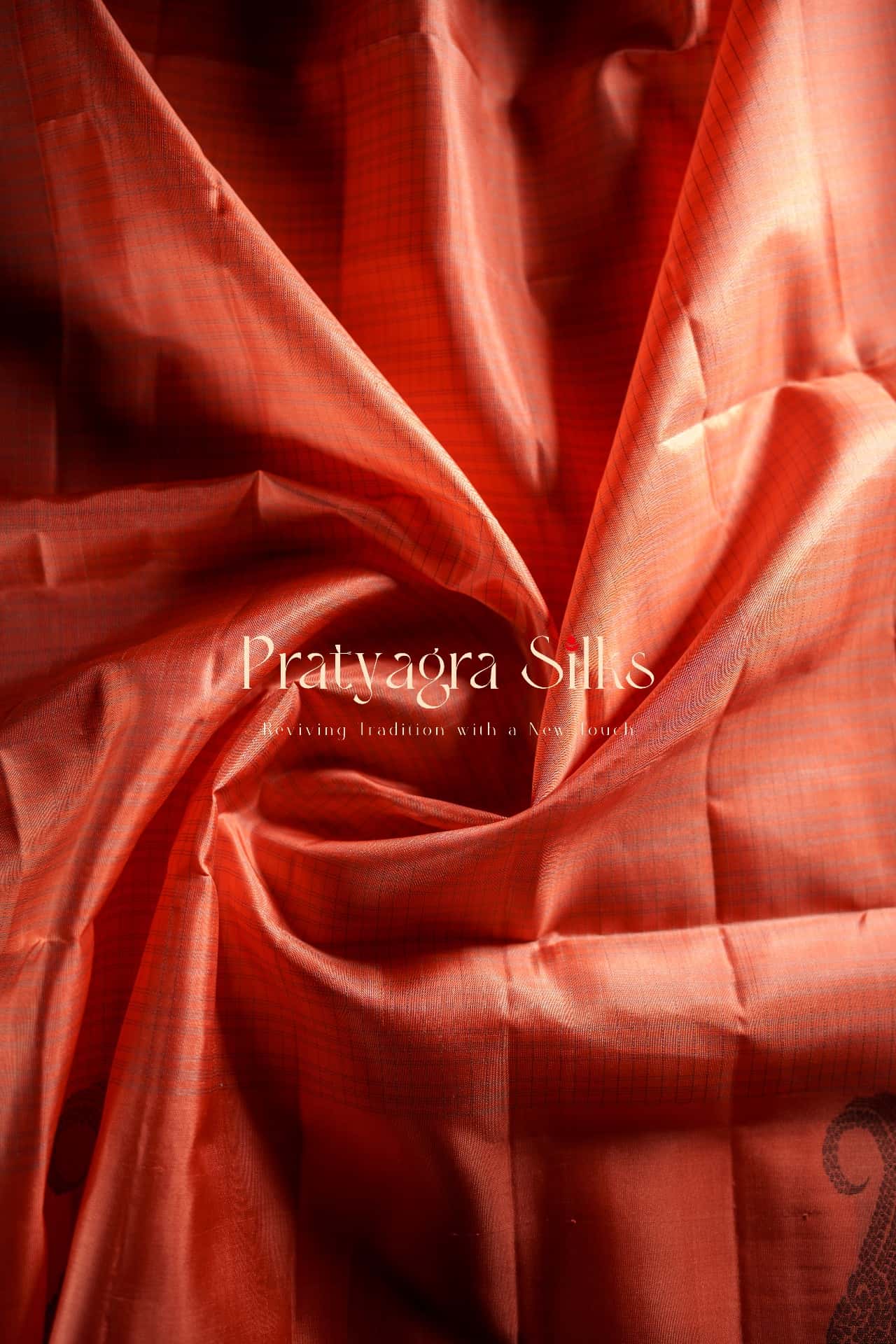 Russet Radiance Silk Pure silk sarees online in India | Pratyagra Silks