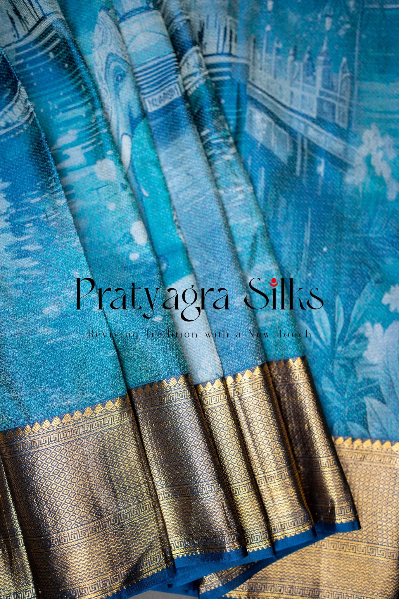 The Royal Ghats Storytelling Silk Saree - Image 2