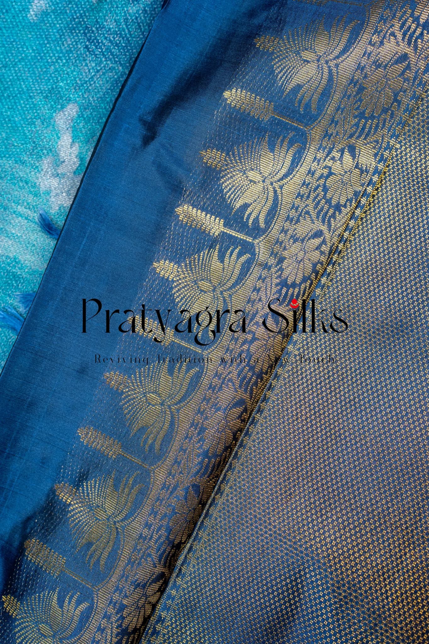 The Royal Ghats Storytelling Silk Saree - Image 10